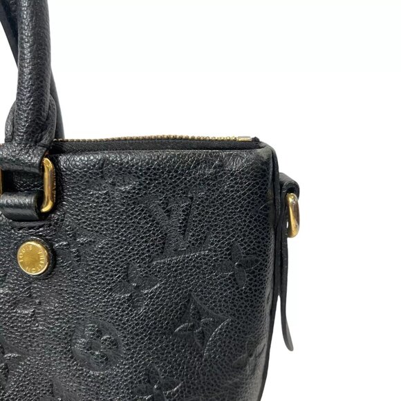 $2800 LOUIS VUITTON Black Monogram Empreinte Mazarine PM 2016 France AS IS - Picture 11 of 16